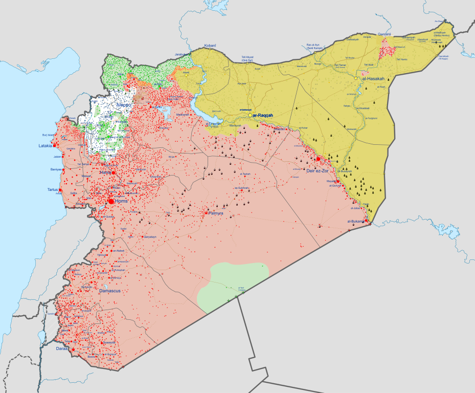 Syria Map Civil War